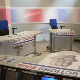 Élément de décor pour plateau de télévision