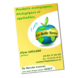 Mise en page carte de visite